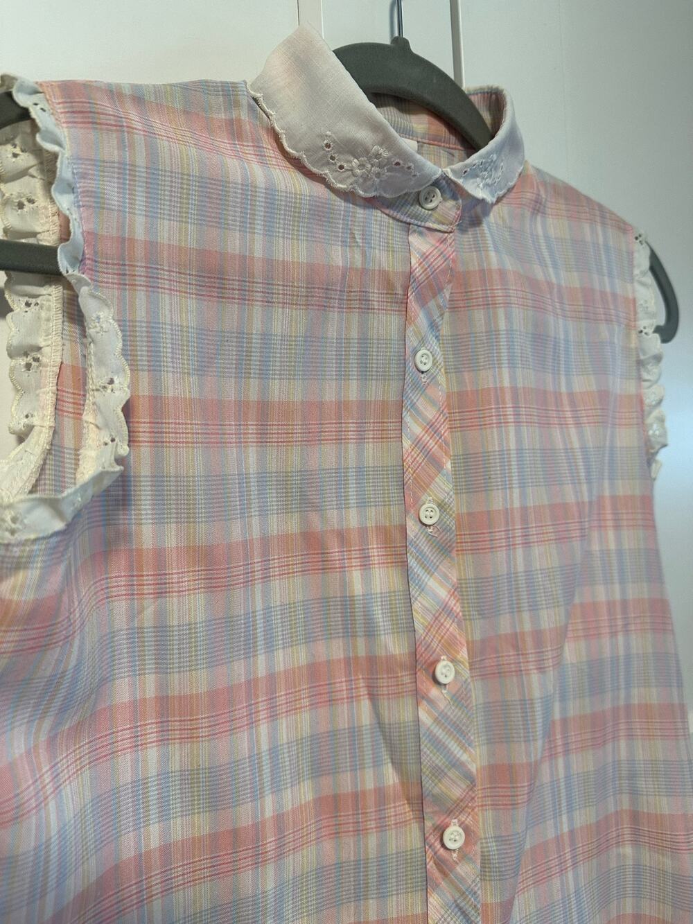 4. Vintage Wrangler sleeveless top; 1980s; Juniors Medium